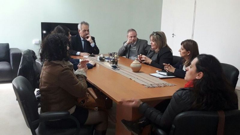 Barros recibió a funcionarios nacionales de Niñez