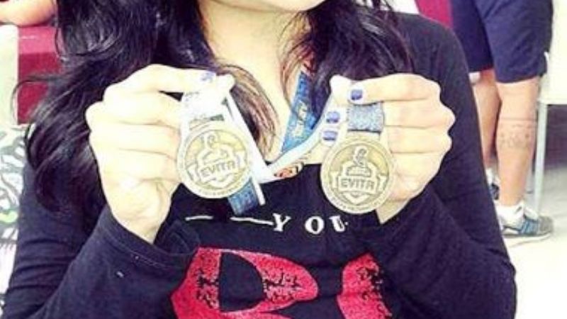 Atleta andalgalense con medalla de oro