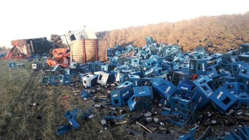 Volcó un camión cerca de Chumbicha