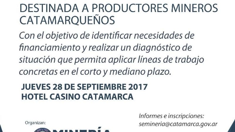 Primera mesa de trabajo para productores mineros catamarqueños