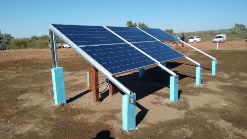 Corpacci inauguró obra de agua potable en Las Peñas