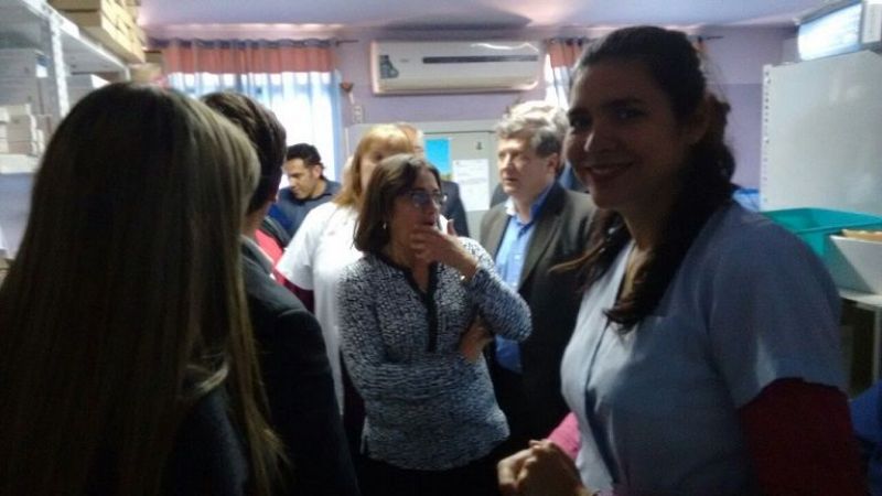 La Gobernadora visitó el Hospital "Dr. Liborio Forte"
