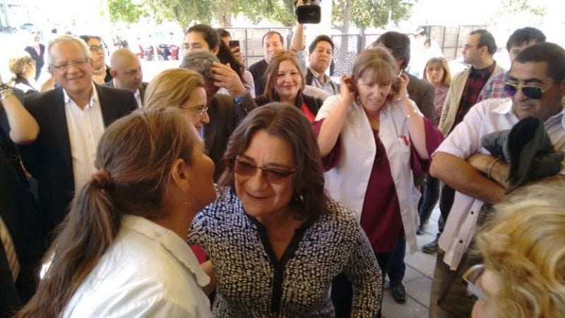 La Gobernadora visitó el Hospital "Dr. Liborio Forte"