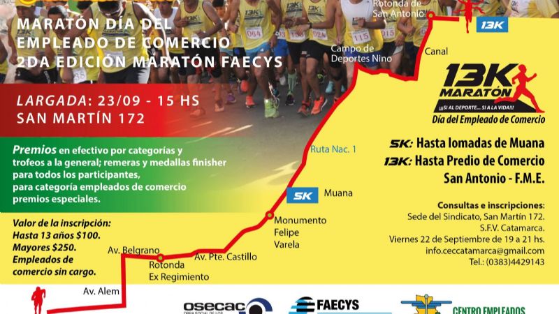 Maratón “Día del Empleado de Comercio”