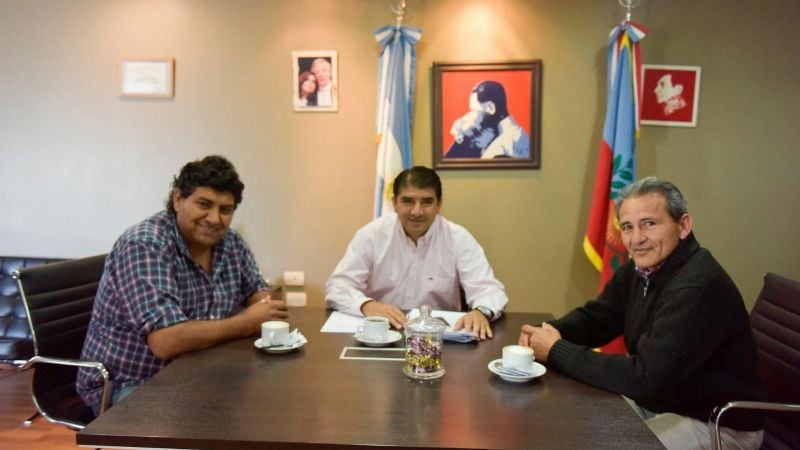 Cordero recibió a dirigentes de la Liga Paclinense de Fútbol