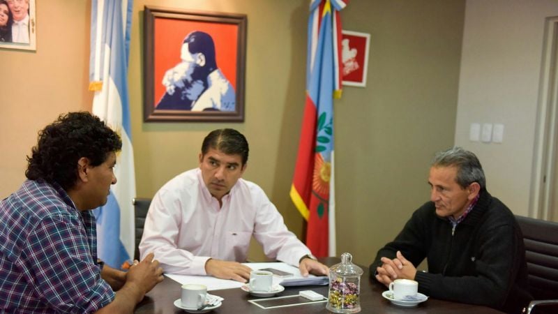 Cordero recibió a dirigentes de la Liga Paclinense de Fútbol