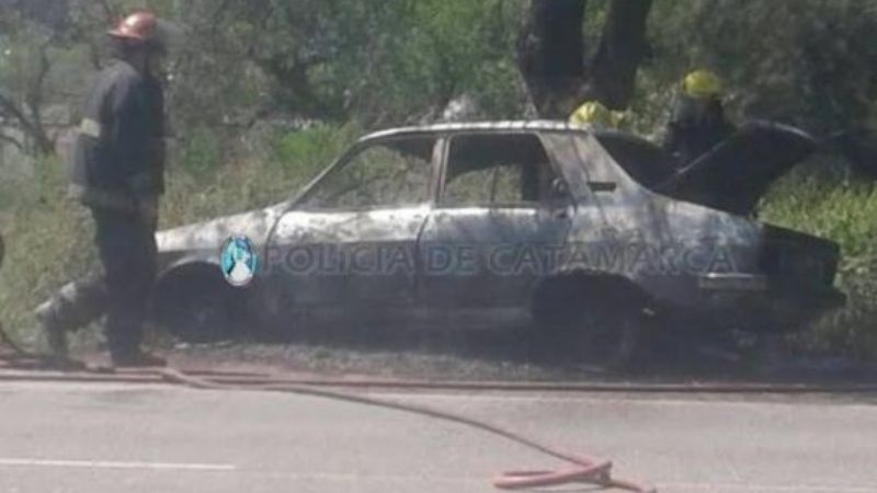 Se incendió un auto