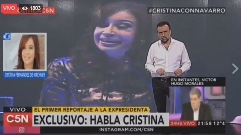 Cristina Kirchner se solidarizó con Roberto Navarro
