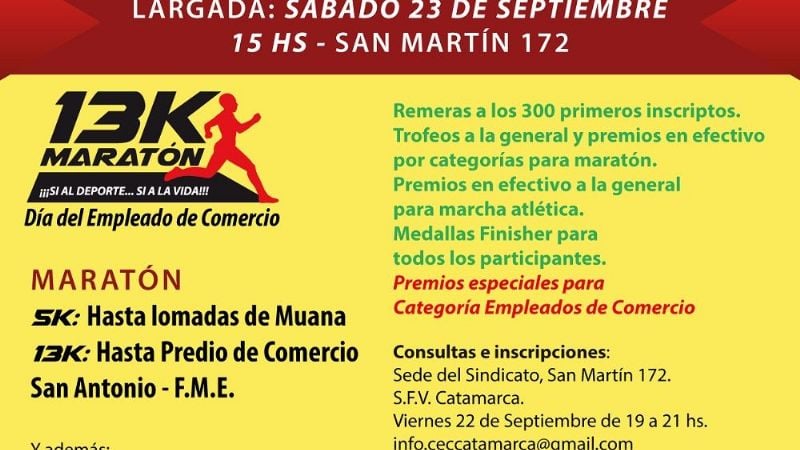 Este sábado va la Gran Maratón “Mercantil”