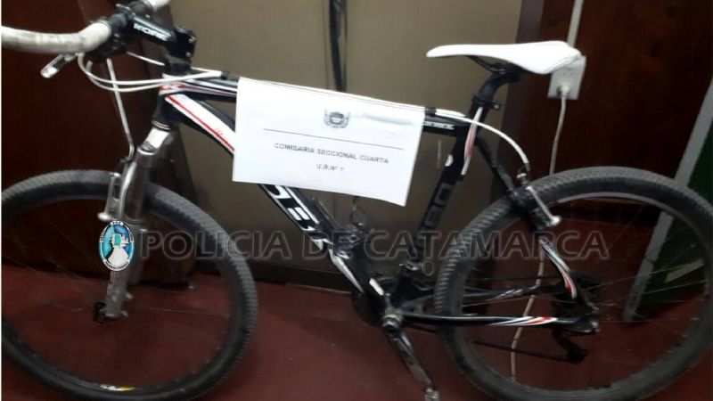 Secuestraron una bicicleta abandonada