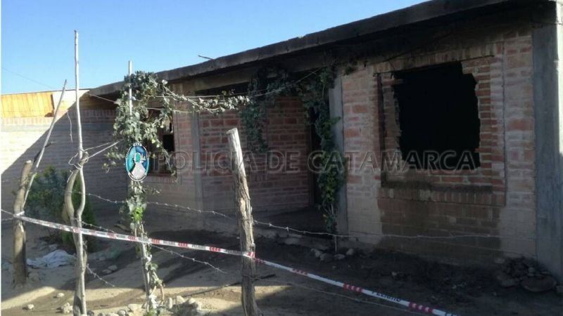 Una vivienda se prendió fuego en Santa María