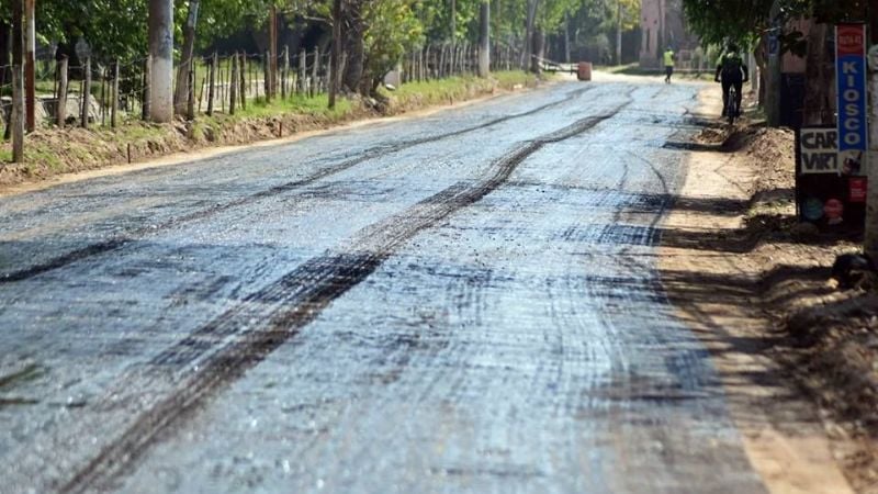 Inician los trabajos de pavimentación en Fray Mamerto Esquiú
