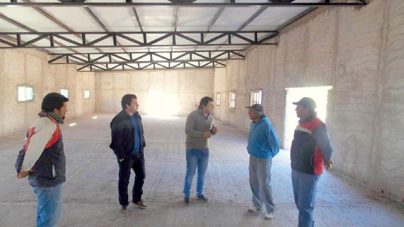 Falta poco para la culminación del salón comunitario de Anillaco