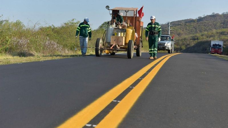 Cordero recorrió obras que se ejecutan en el norte de Paclín