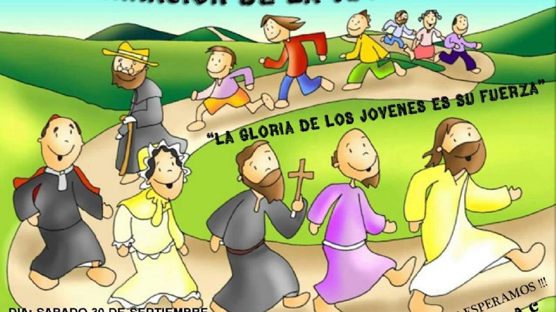 Peregrinación juvenil como cierre del mes de los estudiantes en Belén