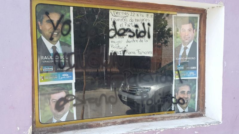 Atacaron con pintadas la sede del PJ