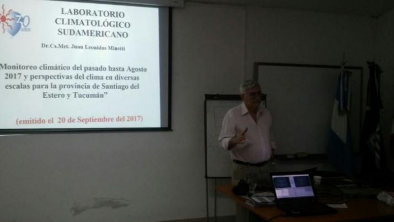 Minetti: "Habrá 20 días de temperaturas altas, tal vez, por encima de los 40º"