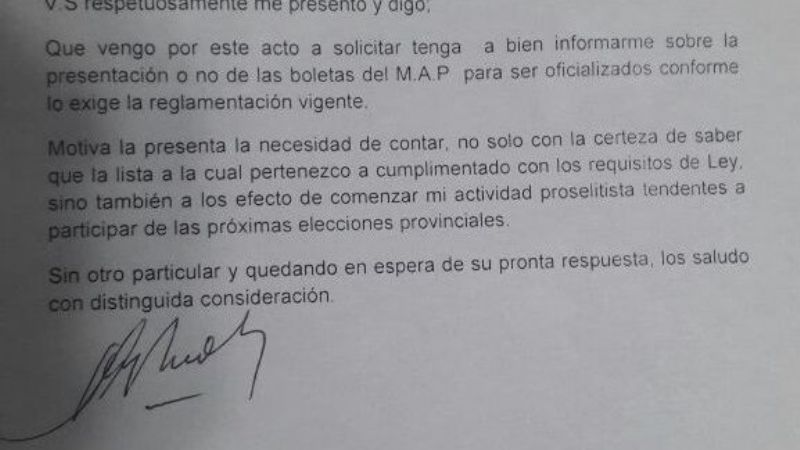 El MAP de Ramón Saadi "desistió" de las elecciones