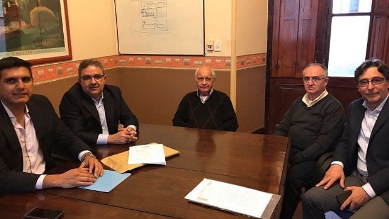 Jalil habló con la Orden Franciscana por el traslado del Colegio Quintana