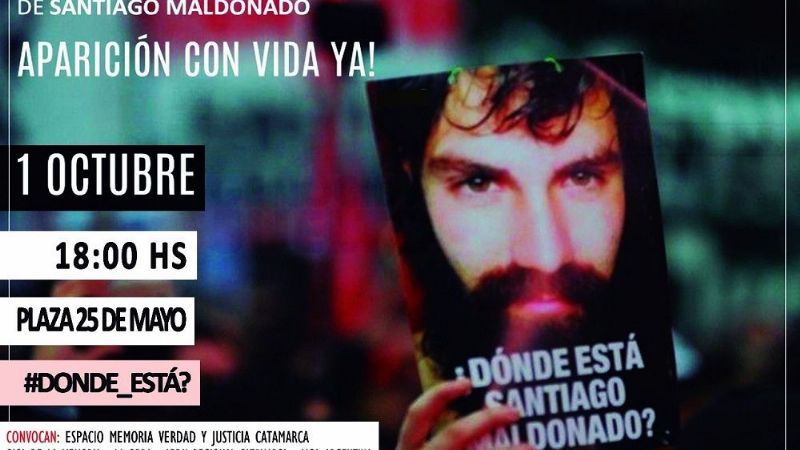 Nuevo reclamo por la aparición con vida de Maldonado