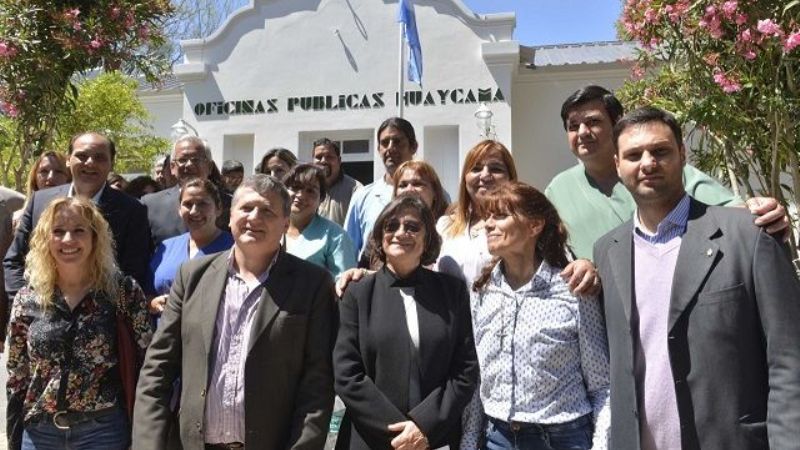 Lucía inauguró un renovado edificio de Oficinas Públicas en Huaycama