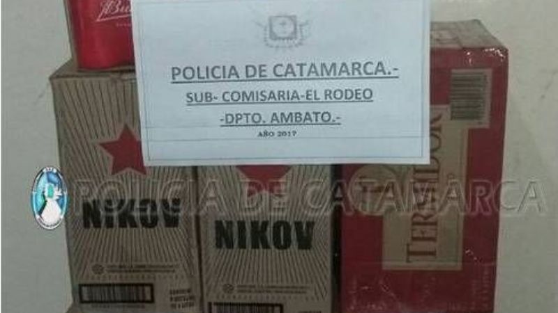 El Rodeo: secuestran gran cantidad de bebidas alcohólicas
