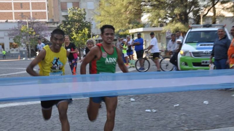 Leiva y Fabricius en la Maratón de La Unión