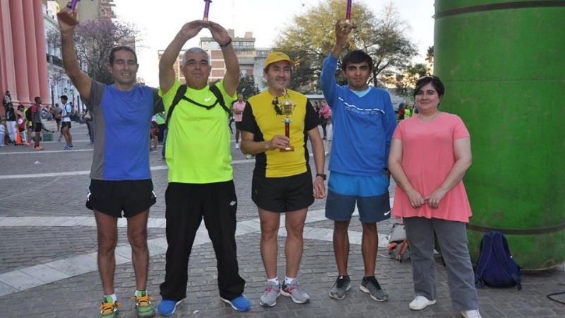 Leiva y Fabricius en la Maratón de La Unión