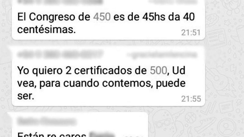 Denuncian "mercado negro" que vende a docentes certificados truchos