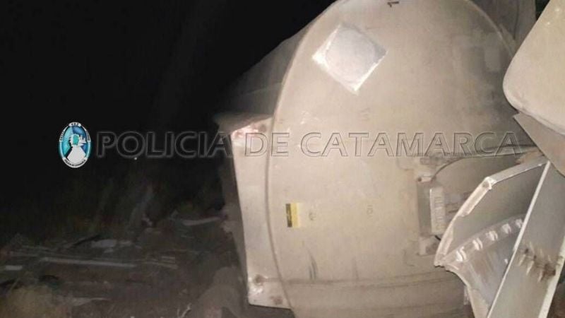 Volcó un camión en Capayán