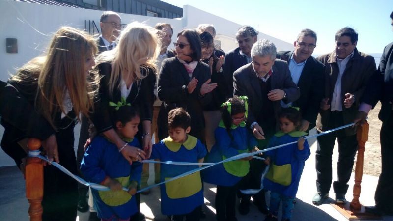 Lucía inauguró el nuevo edificio de Jardín de Infantes Nuclearizado N°7