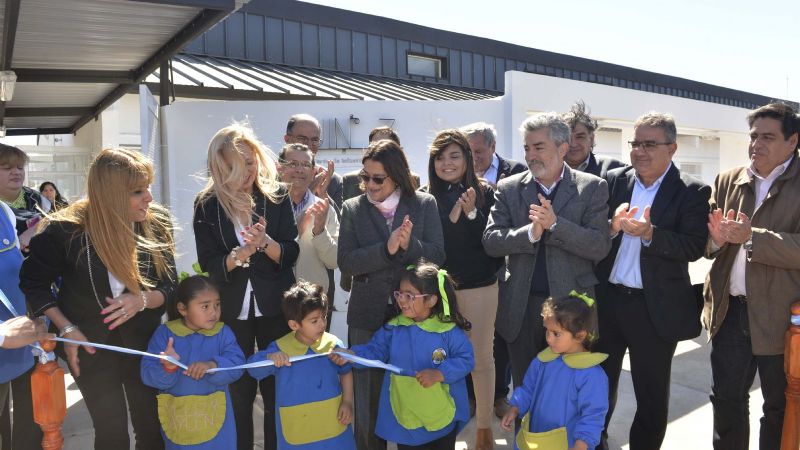 Lucía inauguró el nuevo edificio de Jardín de Infantes Nuclearizado N°7