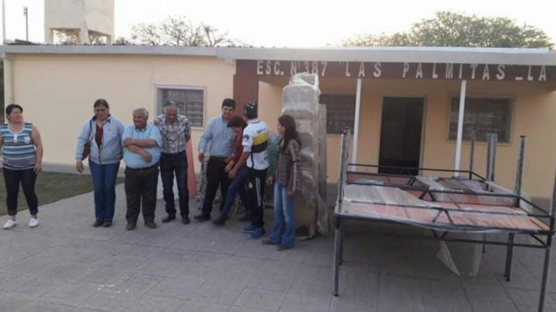 Entrega de mobiliario y festejo por el Día del Niño en Las Palmitas