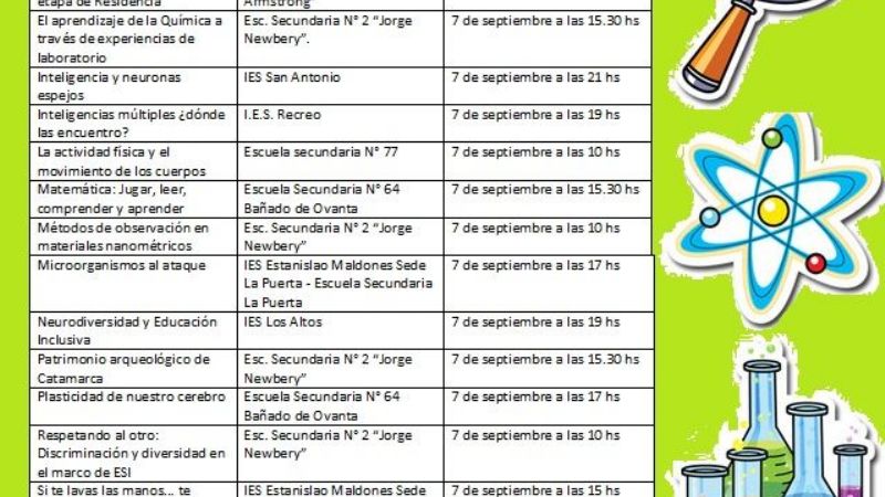 Diversas actividades para celebrar la Semana de la Ciencia