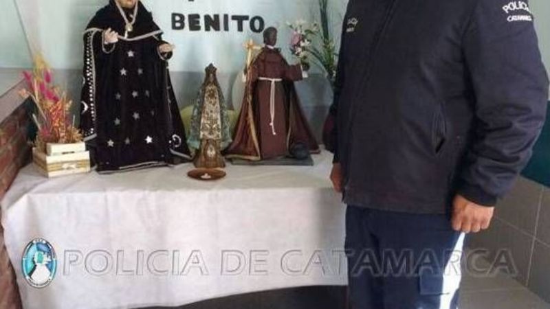 Visita de los Santos Patronos en la Comisaría de El Alto