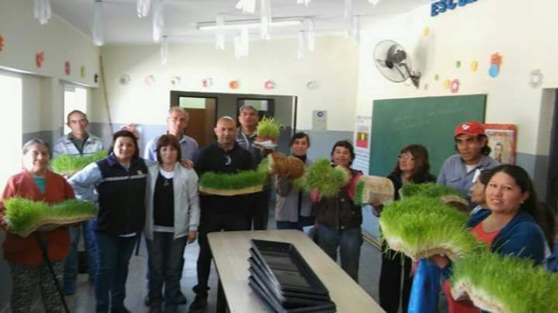 Capacitación en cultivo hidropónico en Ancasti