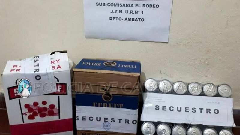Siguen secuestrando bebidas alcohólicas en El Rodeo