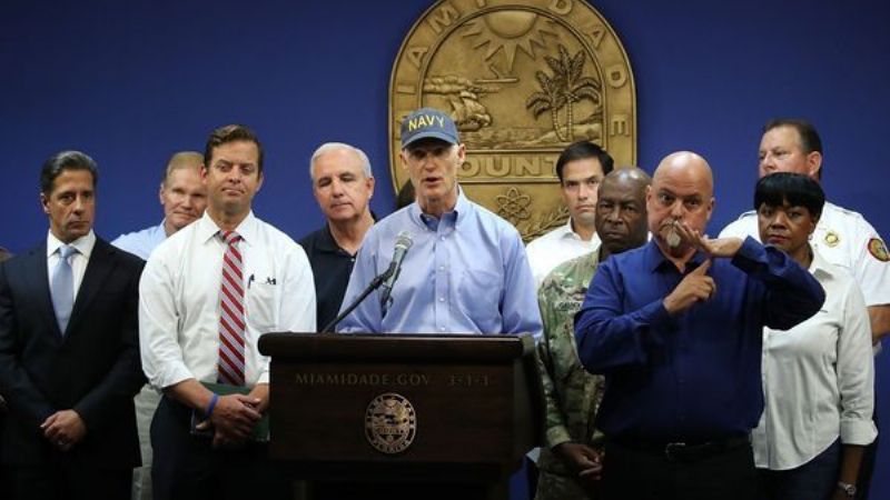 Gobernador de Florida: "Irma tiene el potencial de destruir catastróficamente el estado