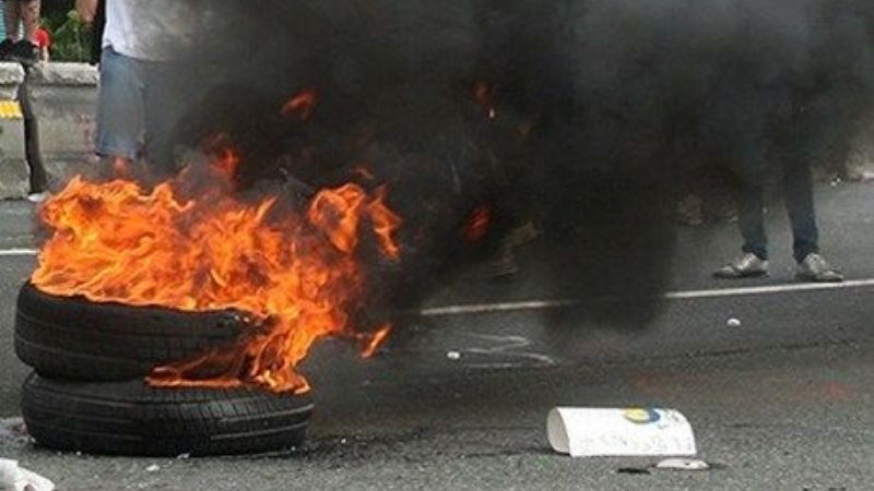 Piquete de familiares de un hombre desaparecido