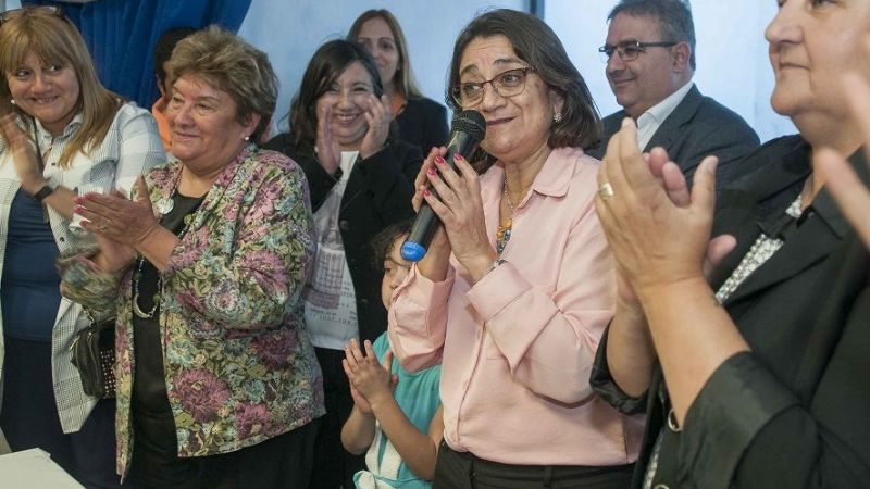 Lucía felicitó a las militantes de la Rama Femenina