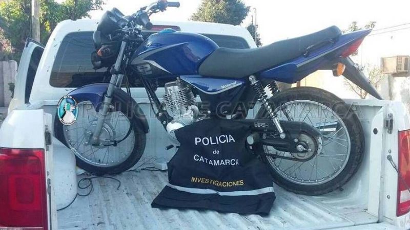 Recuperan otra moto robada