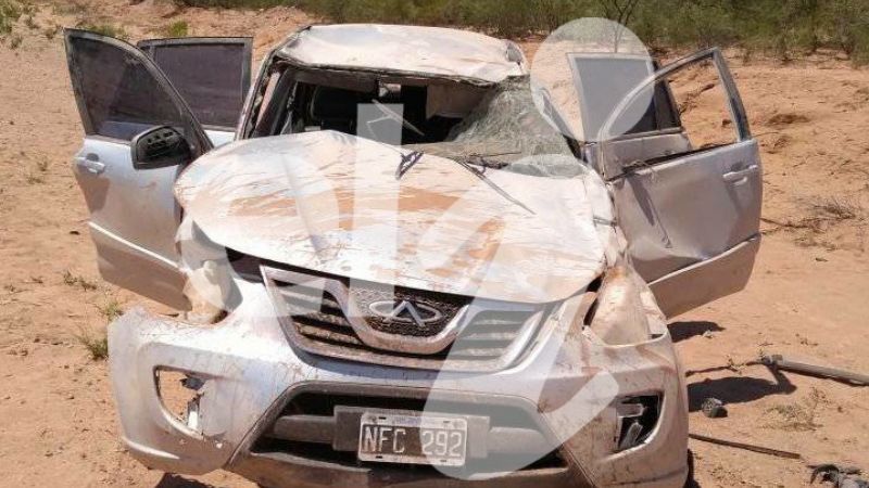 Cordobeses venían a Catamarca y volcaron en La Rioja