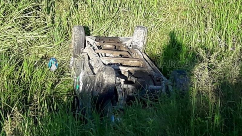 Trabajadores viales protagonizaron un grave accidente en Singuil