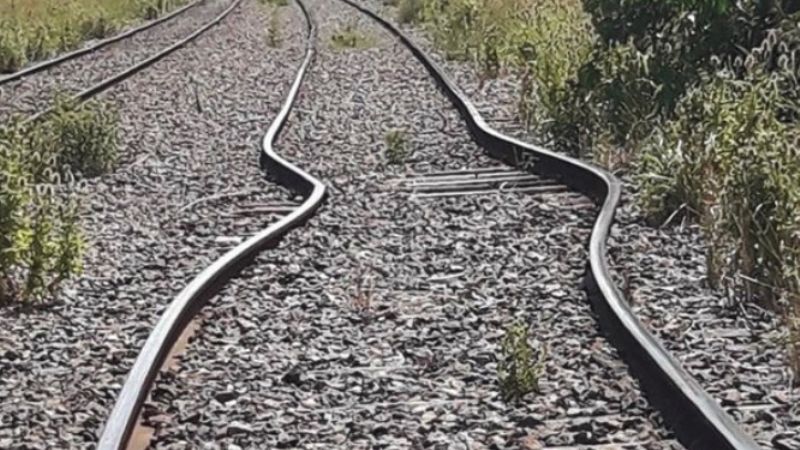 Por el calor se doblaron las vías y un tren descalzó