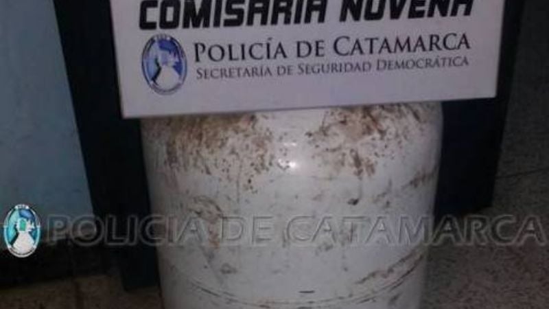 Aprehenden a un joven y secuestran una garrafa