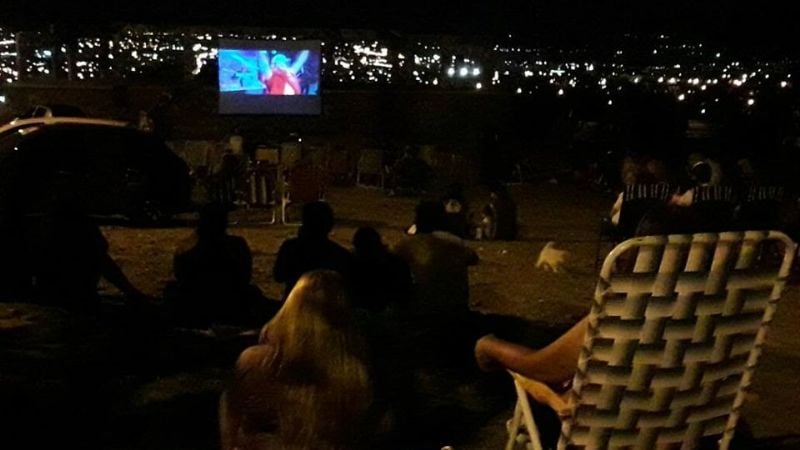 Gran concurrencia al cine en El Mirador de El Jumeal