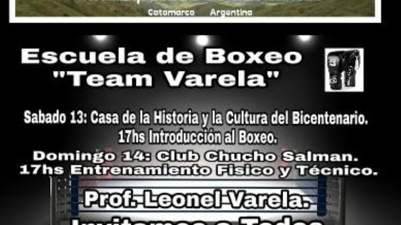 Hoy y mañana habrá una clínica de boxeo en Las Juntas.