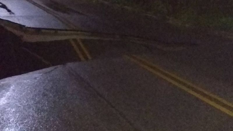 La lluvia y las crecidas destrozaron ruta en Belén