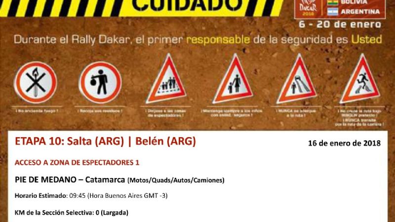 Santa María y Belén esperan expectantes al Dakar 2018