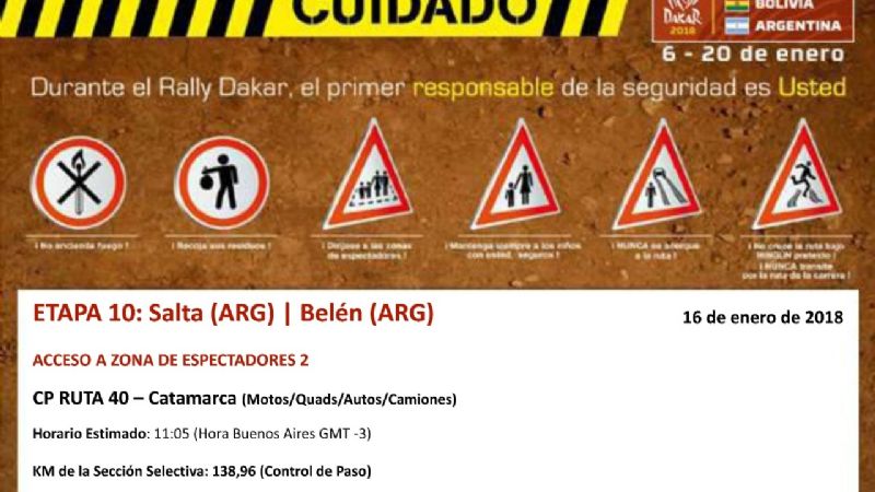 Santa María y Belén esperan expectantes al Dakar 2018